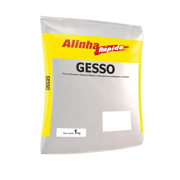 Gesso Seca Rápido Reparos Artenasal Cola Branco 1kg