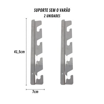 Suporte De Espeto e Grelha Para Churrasqueira de Alvenaria