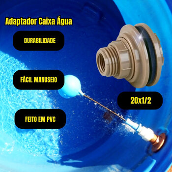 Adaptador Com Flange Soldavel Marrom 20x1/2 Caixa Dágua