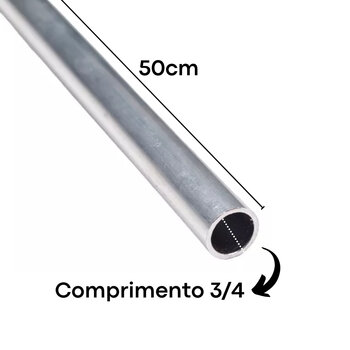 Suporte Churrasqueira Tubo Inox 304 D19mm De 50cm Churrasco