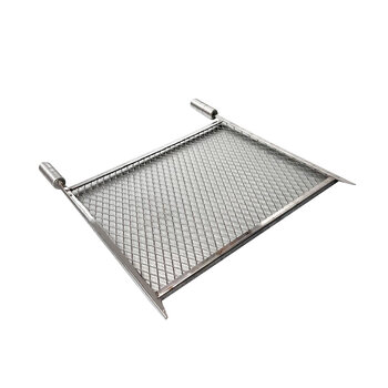 Grelha Churrasco Inox 40x60 Tela Chapa Expandida Sem Emenda