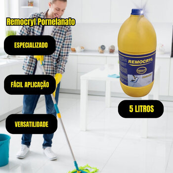 Solução de Limpeza para Porcelanato Remocryl 5Lts