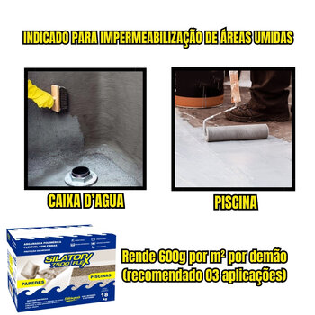 Silatop Flex 7500 Impermeabilizante 2 Caixas de 18kg