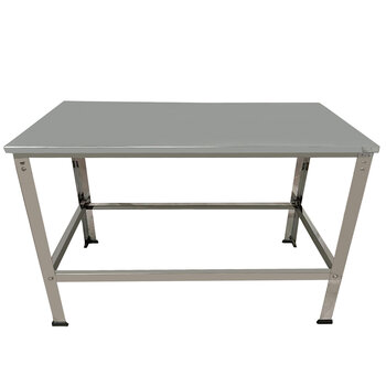 Mesa Industrial Inox 120x57x80 Suporte Multiuso Reforçada