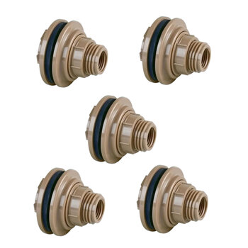 Kit 5un Adaptador Flange 20mmx1/2  Para Caixa Dágua