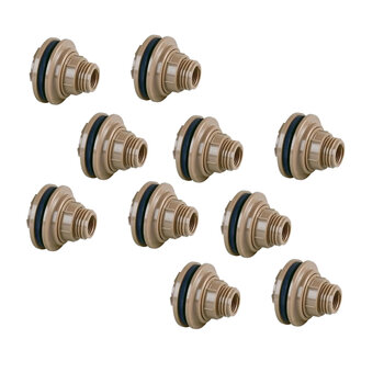 Kit 10un Adaptador Flange 20mmx1/2  Para Caixa Dágua