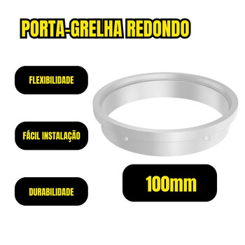 Porta Grelha Redondo Banheiro Ralo 100x100mm