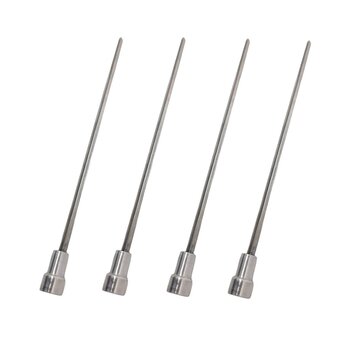 Kit 4x Espetos De Inox 30cm Coração Churrasqueiras