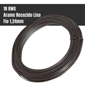 Arame Recozido 18 Liso Rolo 2kg - Construção E Ferragens