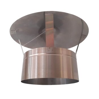 2 Curva 45° Inox 304 Escovado Para Chaminé Chapéu Chinês