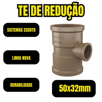 Te Soldável Redução Marrom Água Fria 50x32mm