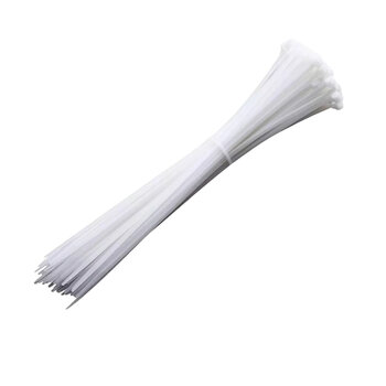 Abraçadeira Nylon Enforca Gato 200x2,5mm Branco - 100 Und