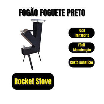 Rocket Stove, Fogão Foguete, Fogão A Lenha Portátil, Lazer