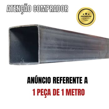 Metalon 100x100 Tubo Quadrado De Aço 1 Metro