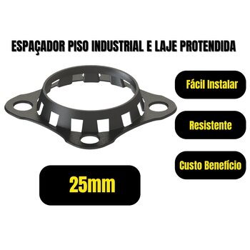 Espaçador para Piso Industrial e Laje Protendida 105x145x25mm