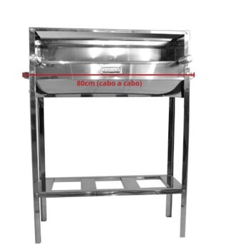 Churrasqueira de Inox Espetinho CSC02 Sem Coifa - 80cm