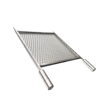 Grelha Tela Expandida Inox 430 43x40 Ponteira Churrasco