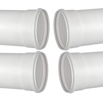 Kit 4 Cano Tubo Pvc Esgoto Branco 75mm 1 Metro Hidráulico