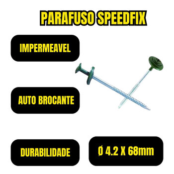 Parafuso Autobrocante Speedfix Onduline 18 Unidades