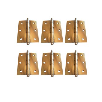 Dobradiça para Porta 3x3 com 6 Unidades (7,6cm x 7,6cm)