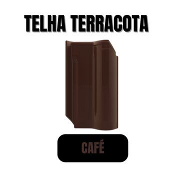 Caixa Telha Terracota Cafe Telhado Decoração 9 Unidades