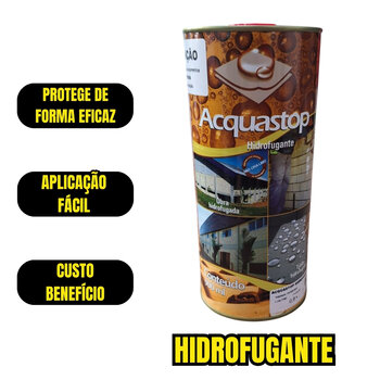 Kit 2 Acquastop Hidrofugante Incolor 900mL Impermeabilizante