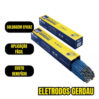 5kg Eletrodos Solda Revestido Azul E6013 2,50mm Gerdau Aço