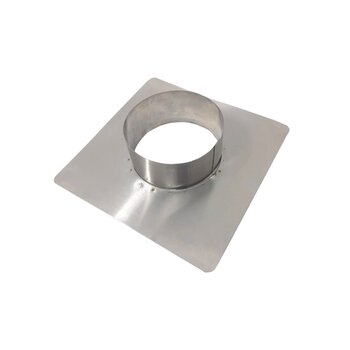 Adaptador Inox Para Duto 5 Polegadas 25x25 - Chaminé Fornos