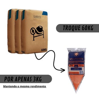 Argamassa Polimérica 3kg - Kit 3 Unidades (9kg) Blocos