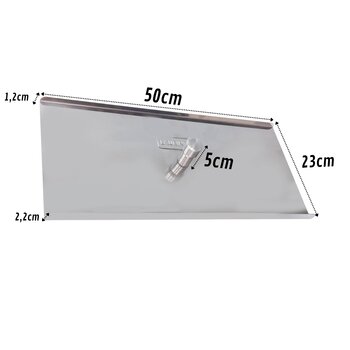 Tampa De Inox Para Fogão A Lenha 50x23cm Churrasco