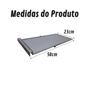 Registro Regulador Fumaça Inox 50x23 Fogão Churrasqueira