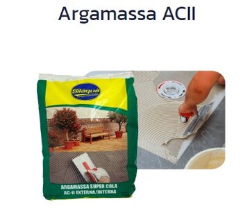 Argamassa Super Cola AC2 Interna/Externa Blocos Massa 20kg