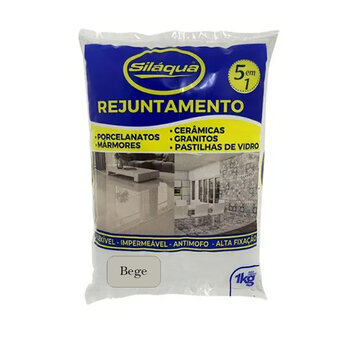 Rejunte 1kg 5x1 Porcelanatos Cerâmica Piscina - Bege