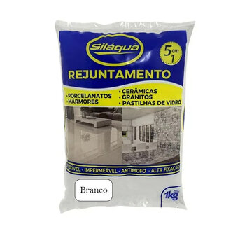 Rejunte 1kg 5x1 Porcelanatos Cerâmica Piscina - Branco