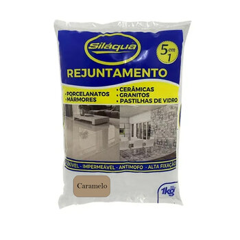 Rejunte 1kg 5x1 Porcelanatos Cerâmica Piscina - Caramelo