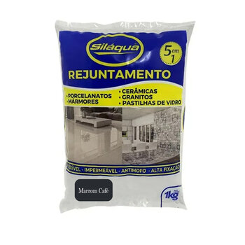 Rejunte 1kg 5x1 Porcelanatos Cerâmica Piscina - Marrom Café