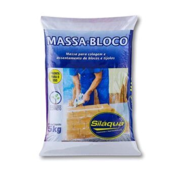 Massa Bloco Pronta Silaquá Tijolos Nivelar Parede Casa 5kg