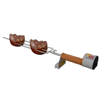 Espeto Portátil Giratório Basic Xpeto em Aço 62cm Churrasco