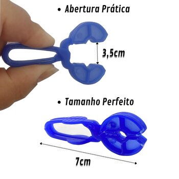 Prendedores Plásticos Reforçados Roupas Varal 6 Unidades