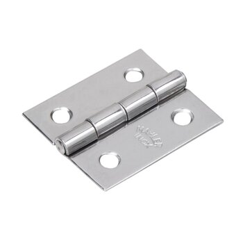 Dobradiça Inox AISI 304 Com Pino Fixo Reforçada 38x34mm