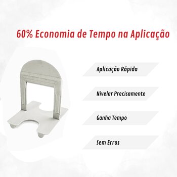 Nivelador de Pisos Porcelanato 300 Un 3mm Clip Pop Cerâmica