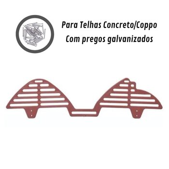 Tela Passarinheira Telhas Concreto / Coppo Cerâmica 50 Unid