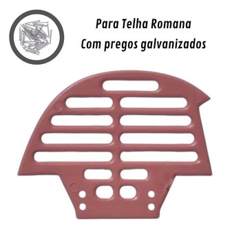 Tela Passarinheira P/ Telhas Romana Red. Cerâmica - 50 Unid