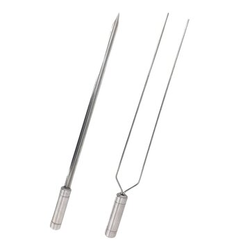 ESPETOS PARA CHURRASCO INOX DUPLO E ESPADA LAMINA 70CM