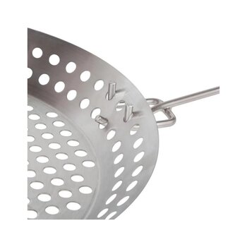 Panela Frigideira Grelhar Em Churrasqueira Inox 30cm - Mor