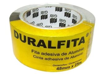 Fita Adesiva Alumínio Duralfita 48x25m Fixa Manta Térmica