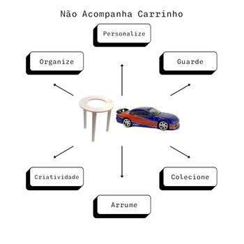 Suporte Mesinha de Pizza para Hot Wheels Carrinho 300 Peças