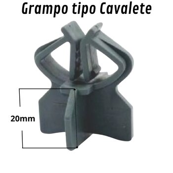 Espaçador Distanciador Cavalete Garra P/ Ferragem 2cm 500pç