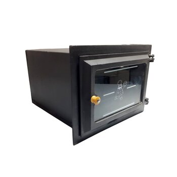 Forno Grande Ferro Fundido Tampa De Vidro Caixote Aço 2.2mm