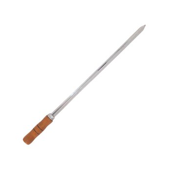 Espeto Espada 40cm De Inox Com Cabo Madeira - Churrasco